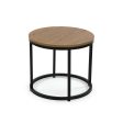 Set of 2 tables Versa Aurea Black 48 x 48 x 42 cm 80 x 80 x 48 cm For Cheap