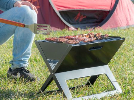 Folding Portable Barbecue for use with Charcoal FoldyQ InnovaGoods Cheap