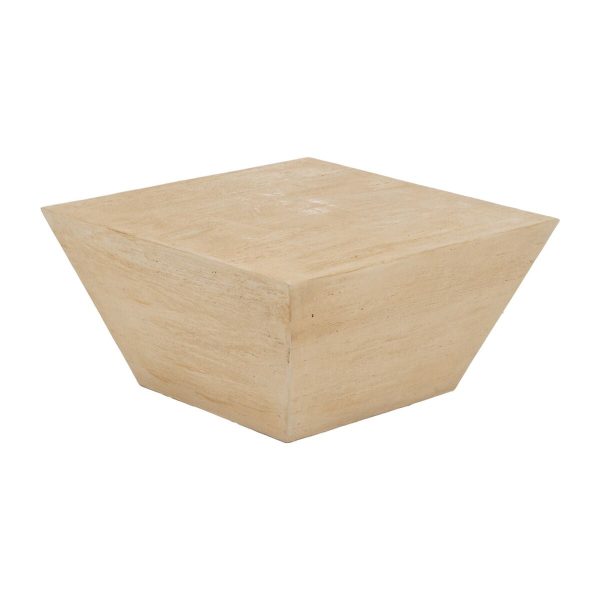 Centre Table Beige 80 x 80 x 40 cm Cheap