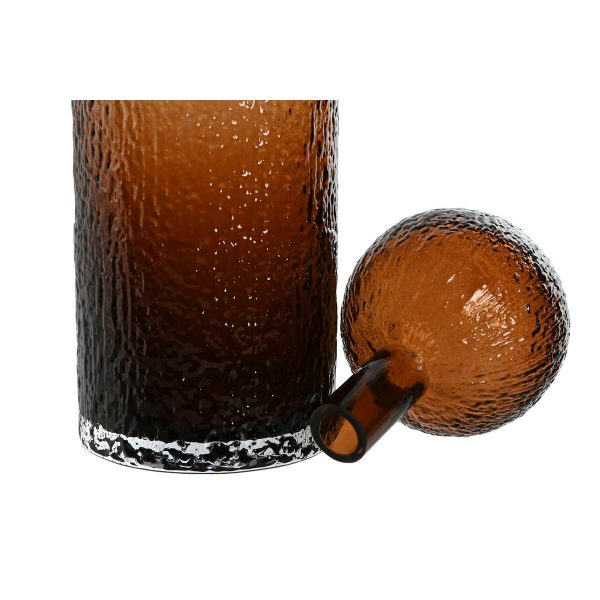 Vase Home ESPRIT Brown Crystal Modern 12,5 X 12,5 X 50,5 cm Discount