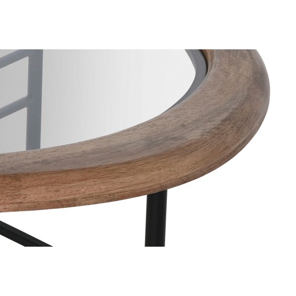 Centre Table Home ESPRIT Brown Black Crystal Fir wood 120 x 69 x 33 cm Fashion