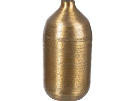 Vase Golden Aluminium 19,7 x 19,7 x 41,3 cm Online