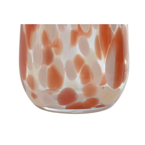 Vase Home ESPRIT Cream Terracotta Crystal Modern 12,5 x 12,5 x 30 cm Cheap