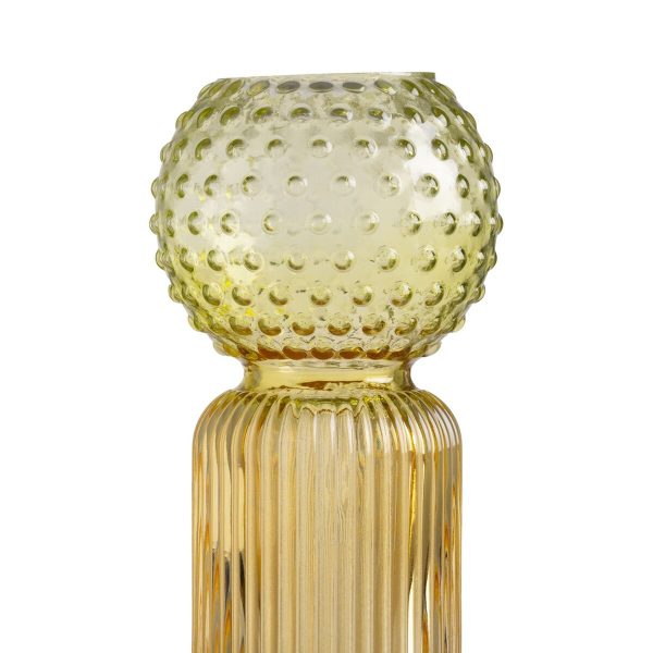 Vase Yellow Green Crystal For Cheap