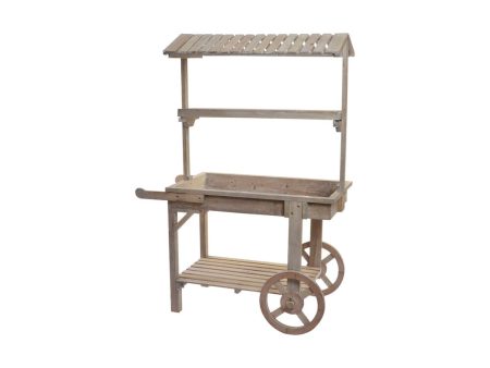 Garden Cart DKD Home Decor Light brown 95 x 44 x 130 cm Online Hot Sale