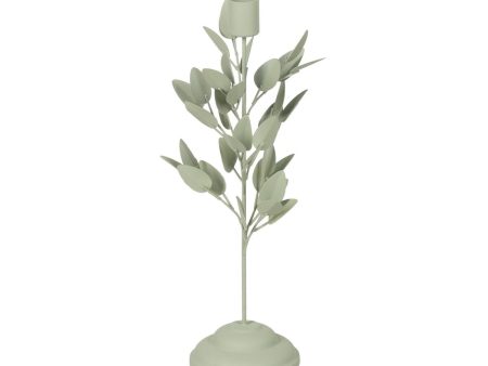 Candleholder Light Green Iron 8 x 8 x 29 cm Online Hot Sale