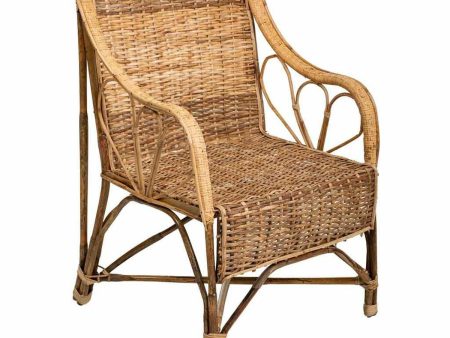 Armchair Alexandra House Living Natural 48 x 99 x 64 cm For Sale