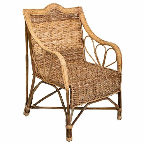 Armchair Alexandra House Living Natural 48 x 99 x 64 cm For Sale