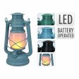 LED Lantern Lumineo Blue Green Aluminium 24,5 cm Hot on Sale