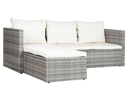 Garden sofa DKD Home Decor Aluminium Crystal synthetic rattan 195 x 130 x 62 cm Online Hot Sale