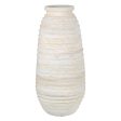 Vase Ceramic Cream 35 x 35 x 80 cm Discount