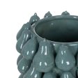 Vase Blue Ceramic 26,7 x 26,7 x 40 cm Online Hot Sale