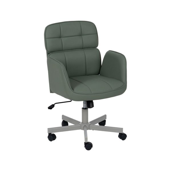 Dining Chair Green Grey Nylon Polyester Foam Wood Iron 57 x 60,5 x 85 cm For Discount