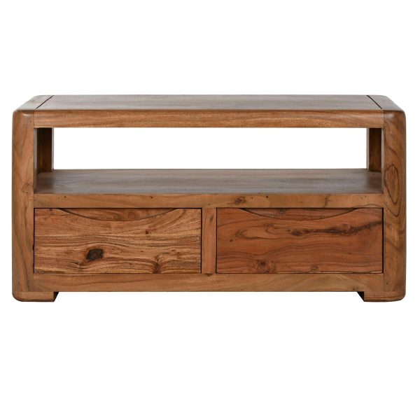 TV furniture Home ESPRIT Natural 90 x 40 x 45 cm on Sale