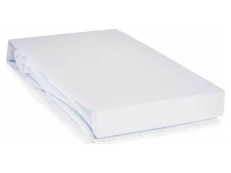 Mattress protector White 26 x 34 x 5 cm (90 x 110 cm) on Sale