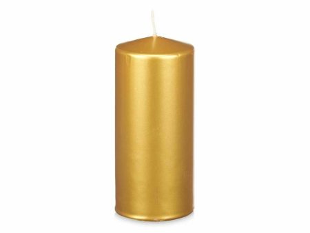 Candle Acorde 92546 Golden 9 x 20 x 9 cm (8 Units) Online Hot Sale