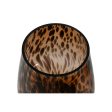 Vase Home ESPRIT Brown Black Crystal Modern 16,5 x 16,5 x 29 cm Discount