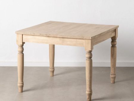 Dining Table 100 x 100 x 77 cm Natural Mindi wood For Cheap