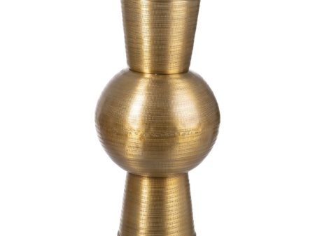 Vase Golden Aluminium 25,4 x 25,4 x 50,8 cm Online now