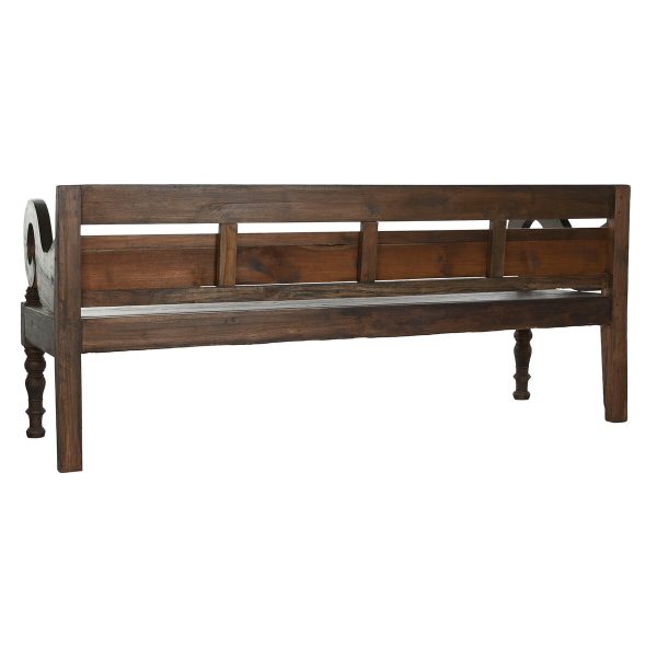 Bench Home ESPRIT Dark brown Teak 196 x 68 x 82 cm Supply