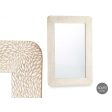 Wall mirror 36 White Brown Sheets 90 x 60 x 2 cm Rectangular Online