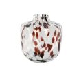 Vase Home ESPRIT White Brown Crystal Modern 15 x 15 x 17 cm For Discount