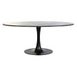 Dining Table DKD Home Decor Black Metal Marble 180 x 100 x 76 cm on Sale