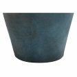 Vase Home ESPRIT Blue Terracotta Hot on Sale