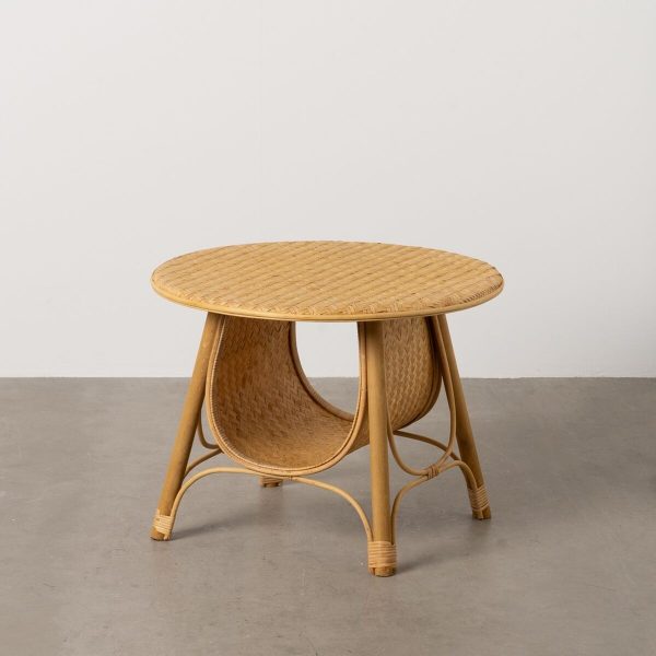 Centre Table RATÁN Natural 61 x 61 x 46 cm Discount