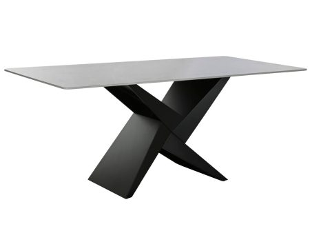 Dining Table Home ESPRIT Black Metal Ceramic 180 x 90 x 75 cm Online now