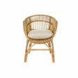 Garden chair DKD Home Decor White Multicolour Natural Metal 63 x 70 x 85 cm Fashion