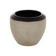 Vase Black Cream Ceramic 30 x 30 x 28 cm Cheap