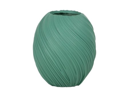 Vase Turquoise Magnesium 45,3 x 45,3 x 51 cm For Sale