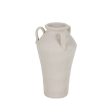 Vase White Ceramic 23 x 23 x 40 cm Online Hot Sale