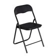 Folding Chair Black 44 x 47 x 79 cm Hot on Sale