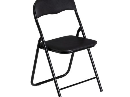 Folding Chair Black 44 x 47 x 79 cm Hot on Sale