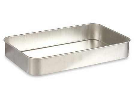 Roasting Tin 26 x 6,5 x 41 cm Silver Aluminium Hot on Sale