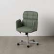 Dining Chair Green Grey Nylon Polyester Foam Wood Iron 57 x 60,5 x 85 cm For Discount