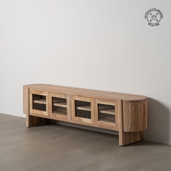 TV furniture CREEL Natural 180 x 50 x 40 cm Online Sale