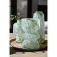 Vase Home ESPRIT Green Cream Crystal Modern 16 x 16 x 24 cm Online now