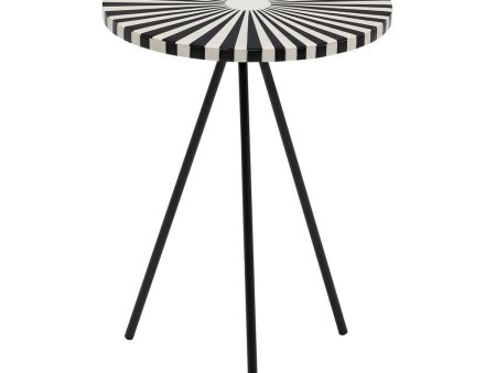 Side table White Black 38 x 38 x 50 cm Sale