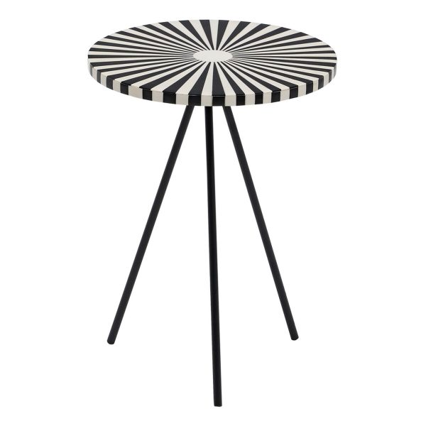 Side table White Black 38 x 38 x 50 cm Sale