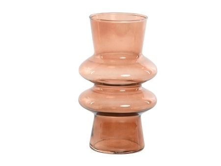 Vase Home ESPRIT Amber Crystal Modern 11,5 X 11,5 X 19,5 cm For Discount