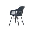 Dining Chair DKD Home Decor Blue Navy Blue 57 x 57 x 80,5 cm Sale