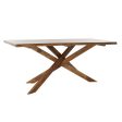 Dining Table DKD Home Decor 180 x 86 x 76 cm Natural Walnut Hot on Sale