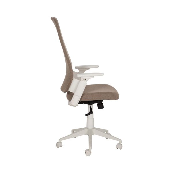 Office Chair White Taupe 67,5 x 62 x 114,5 cm For Discount