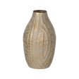 Vase Beige Golden Iron 16 x 16 x 30 cm For Discount