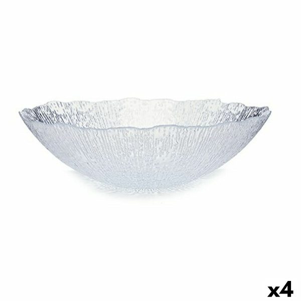 Bowl Rio Transparent Crystal 30,5 x 8,6 x 30,5 cm (4 Units) Supply