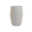 Vase Home ESPRIT White Ceramic 27 x 27 x 37 cm on Sale