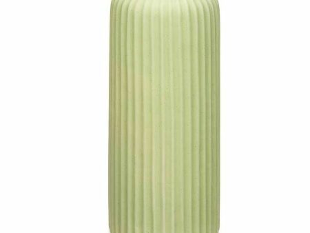 Vase Green Dolomite 16 x 40 x 16 cm (4 Units) Stripes Online Sale